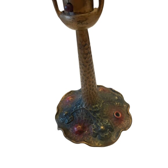 Aladdin Cast Iron Electric Lamp 1950s Art Nouveau Style #9328 Munchen - Picture 2 of 8